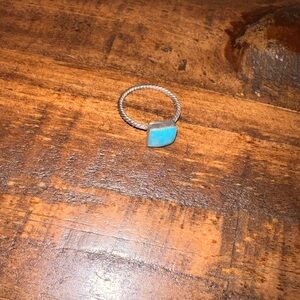Turquoise Tuesday Squared You Up Twisted Ring